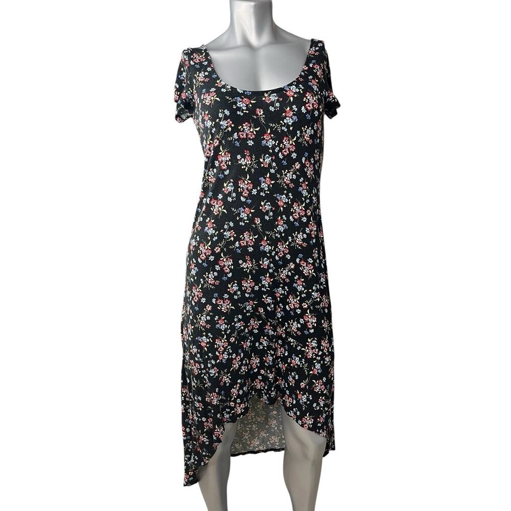 Y2K Floral Flowy Dress Asymmetric Fairy Grunge Large Romantic Whimsygoth